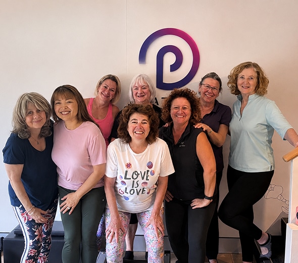 Pilates community members and instructors